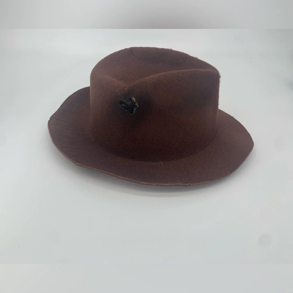Nightmare on Elm Street Freddy Kreuger Brown Felt Fedora Hat - Picture 5 of 6